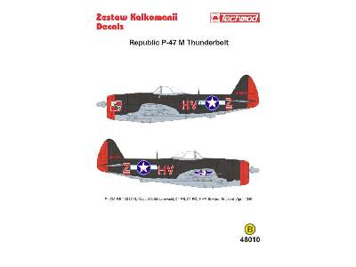 Kalkomania - Republic P-47M Thunderbolt - zdjęcie 2