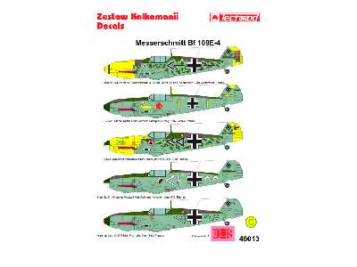 Kalkomania - Messerschmitt Bf 109E-4 - zdjęcie 2