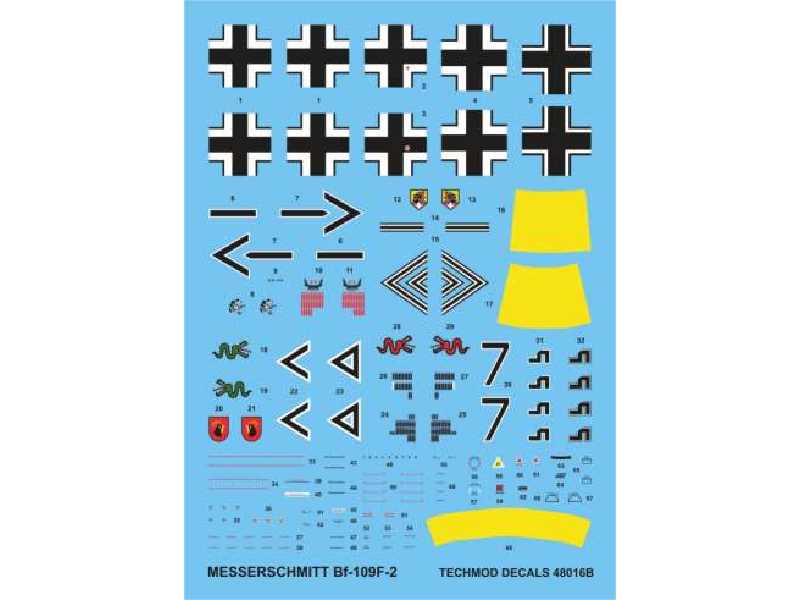 Kalkomania - Messerschmitt Bf 109F-2 - zdjęcie 1 Kalkomania - Messerschmitt Bf 109F-2 - zdjęcie 1