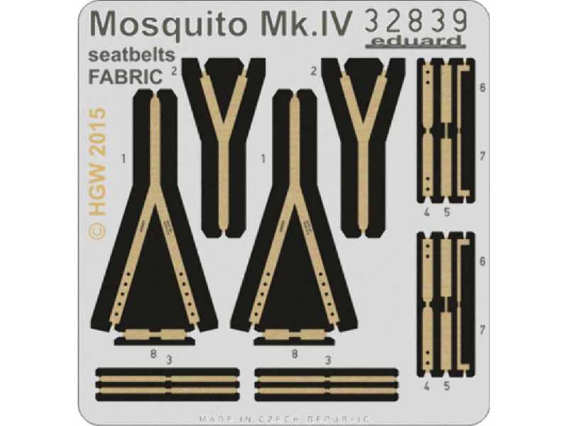 Mosquito Mk. IV seatbelts FABRIC 1/32 - Hk Models - zdjęcie 1
