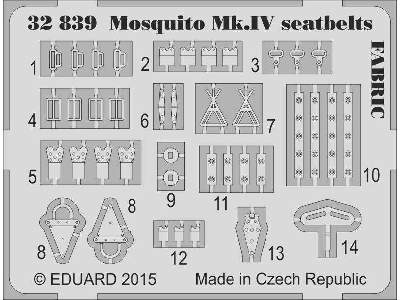 Mosquito Mk. IV seatbelts FABRIC 1/32 - Hk Models - zdjęcie 2