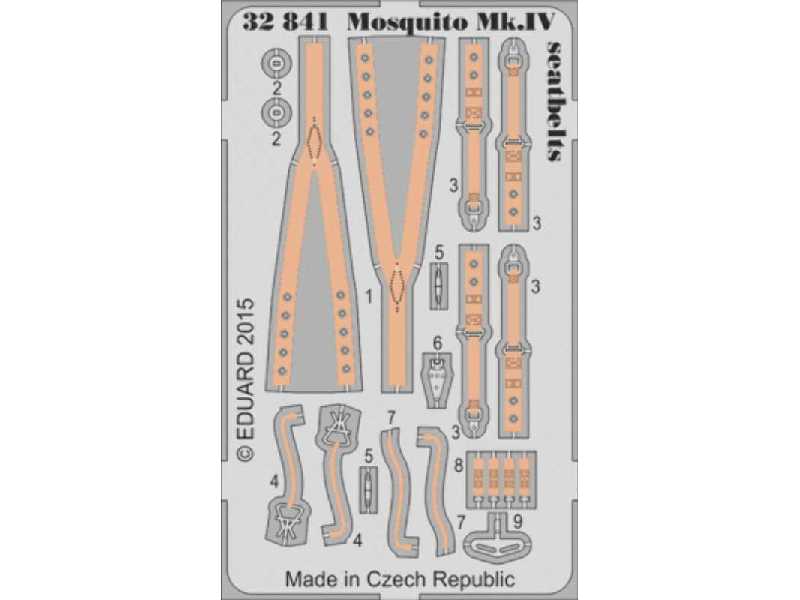 Mosquito Mk. IV seatbelts 1/32 - Hk Models - zdjęcie 1 Mosquito Mk. IV seatbelts 1/32 - Hk Models - zdjęcie 1