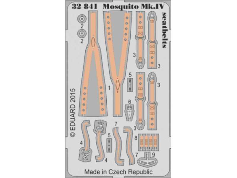 Mosquito Mk. IV seatbelts 1/32 - Hk Models - zdjęcie 1