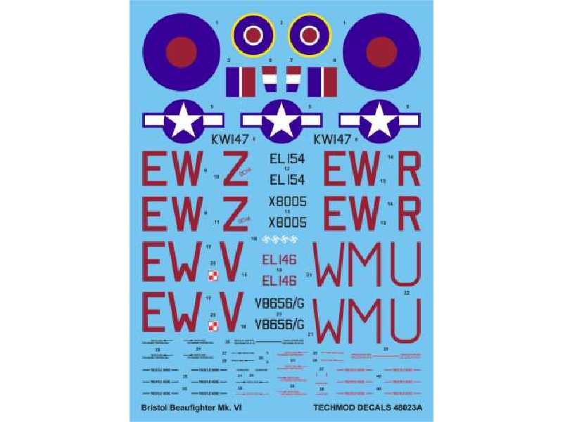 Kalkomania - Bristol Beaufighter VI - zdjęcie 1
