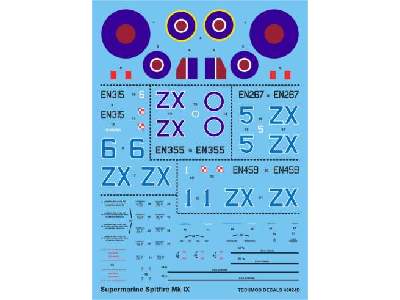 Kalkomania - Supermarine Spitfire Mk.IX - zdjęcie 1