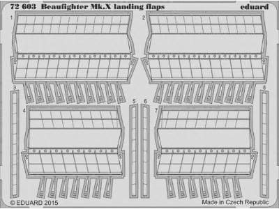 Beaufighter Mk. X landing flaps 1/72 - Airfix - zdjęcie 1