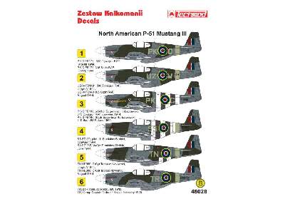 Kalkomania - North American P-51 Mustang III  - zdjęcie 2