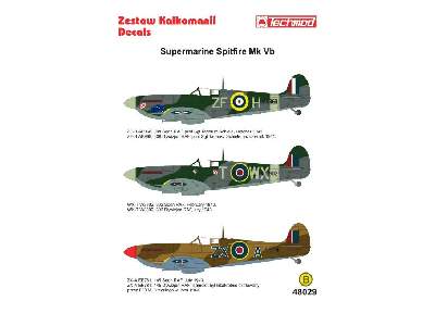 Kalkomania - Supermarine Spitfire Mk VB - zdjęcie 2