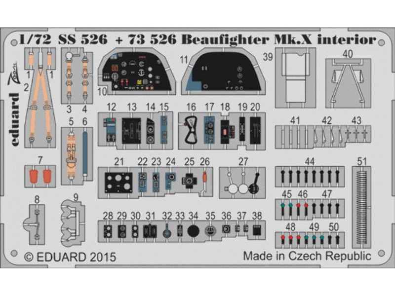 Beaufighter Mk. X interior S. A. 1/72 - Airfix - zdjęcie 1