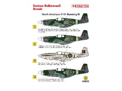 Kalkomania - North American P-51 Mustang III - zdjęcie 2