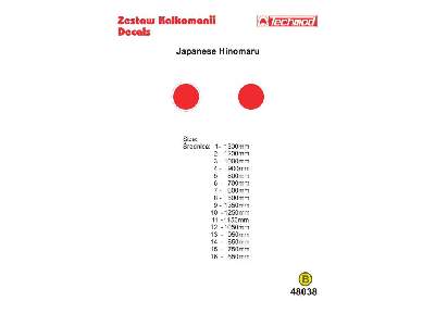 Kalkomania - Japońskie oznaczenia - zdjęcie 2