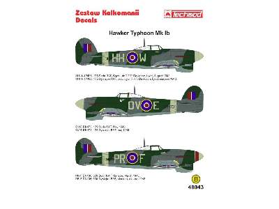 Kalkomania - Hawker Typhoon IB - zdjęcie 2