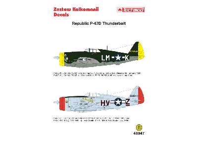 Kalkomania - Republic P-47D Thunderbolt - zdjęcie 2