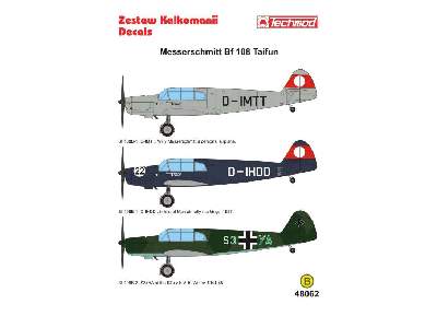 Kalkomania - Messerschmitt Bf 108 Taifun - zdjęcie 2