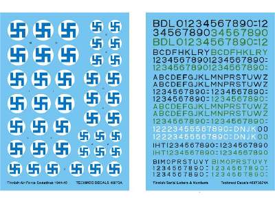 Kalkomania - Sfastyki i oznaczenia lotnictwa fińskiego 1934-44 - zdjęcie 1