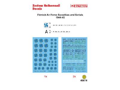 Kalkomania - Swastyki i oznaczenia lotnictwa fińskiego 1934-44 - zdjęcie 2