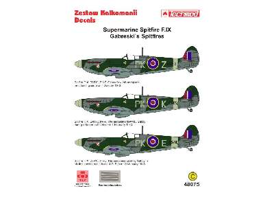 Kalkomania - Supermarine Spitfire F.IX (Gabreski's Spitfires) - zdjęcie 2