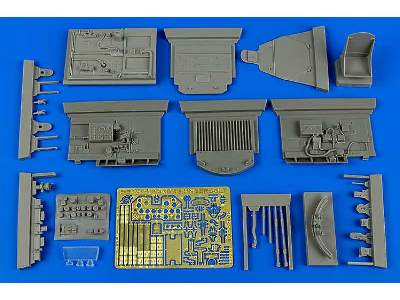 P-47D Thunderbolt cockpit set - Hasegawa - zdjęcie 1