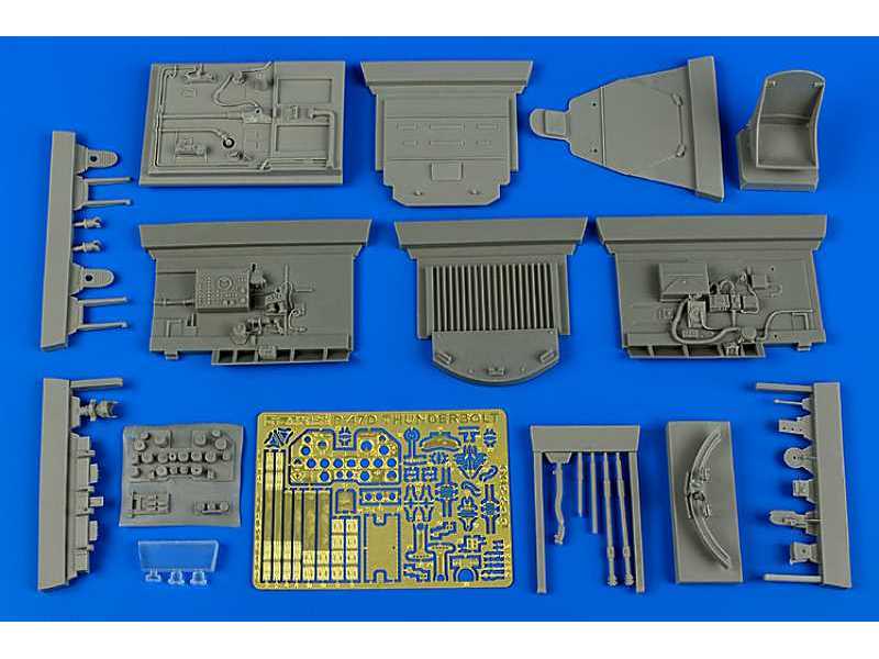 P-47D Thunderbolt cockpit set - Hasegawa - zdjęcie 1