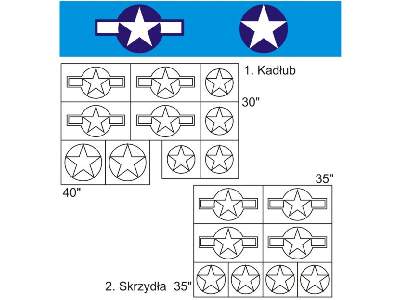 Oznaczenia - N.A. P-51 Mustang USAAF - zdjęcie 1