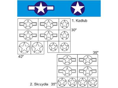 Oznaczenia - N.A. P-51 Mustang USAAF - zdjęcie 1