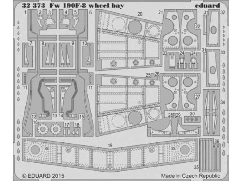 Fw 190F-8 wheel bay 1/32 - Revell - zdjęcie 1