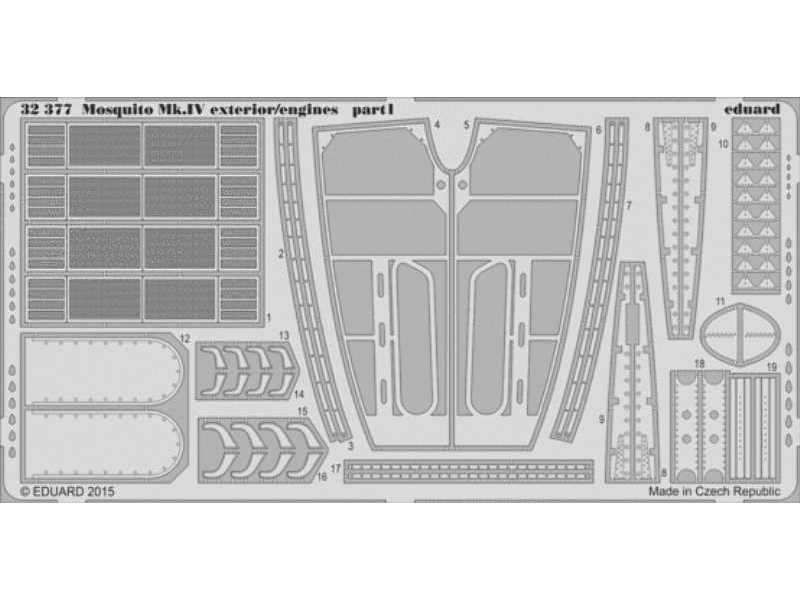 Mosquito Mk. IV exterior/ engines 1/32 - Hk Models - zdjęcie 1