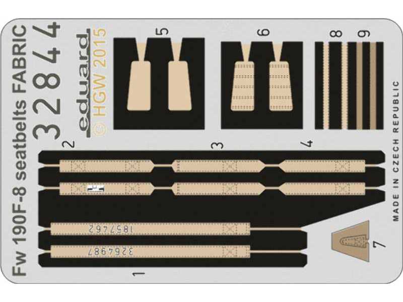 Fw 190F-8 seatbelts FABRIC 1/32 - Revell - zdjęcie 1