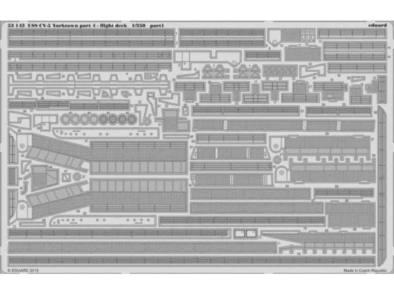 USS CV-5 Yorktown part 4 flight deck 1/350 - Merit - zdjęcie 1