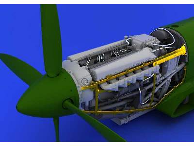 Spitfire Mk. XVI engine 1/48 - Eduard - zdjęcie 2