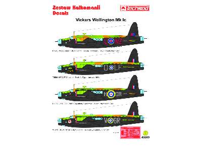 Kalkomania - Vickers Wellington IC - zdjęcie 2