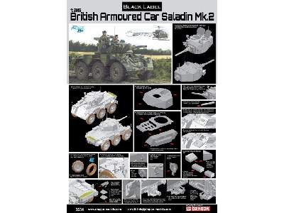 Saladin Mk.II brytyjski samochód pancerny - Black Label  - zdjęcie 2