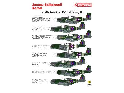 Kalkomania - North American P-51 Mustang III - zdjęcie 2