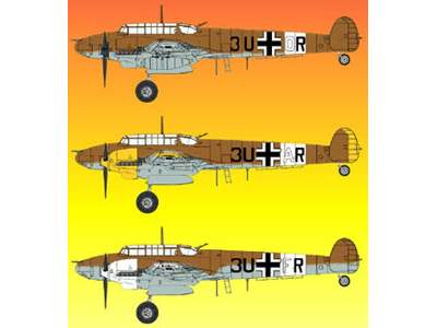 Messerschmitt Bf110E-2 Trop - Wing Tech Series - zdjęcie 3