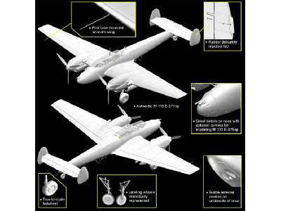 Messerschmitt Bf110E-2 Trop - Wing Tech Series - zdjęcie 9