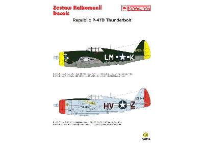 Kalkomania - Republic P-47D Thunderbolt - zdjęcie 2