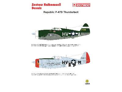 Kalkomania - Republic P-47D Thunderbolt - zdjęcie 2