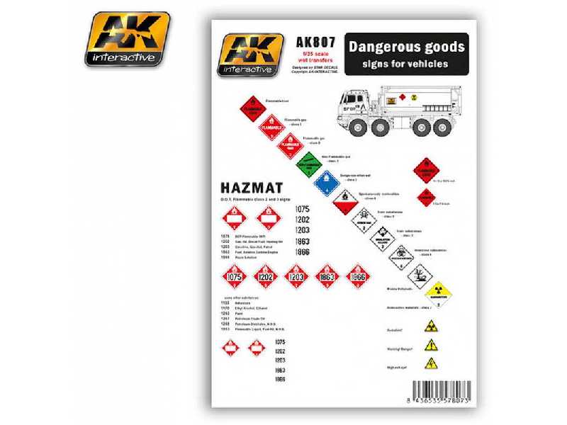 DangeroUS Goods Signs For Vehicles - zdjęcie 1