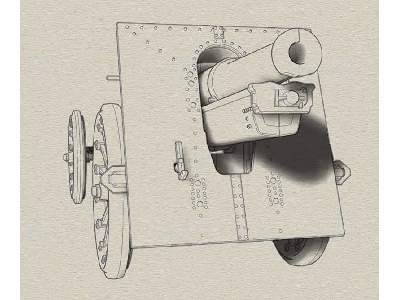 Amerykańska haubica 155mm model 1918 - drewniane koła - zdjęcie 8