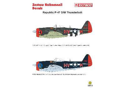 Kalkomania - Republic P-47D/M Thunderbolt - zdjęcie 2