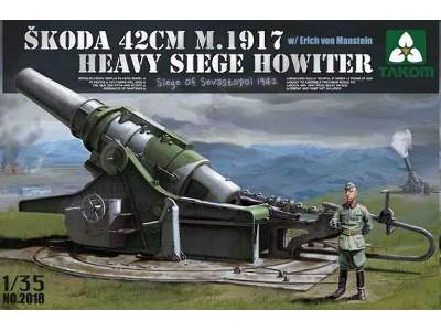 Haubica Skoda 42cm M1917- zaw. fig. Erich von Manstein - zdjęcie 1