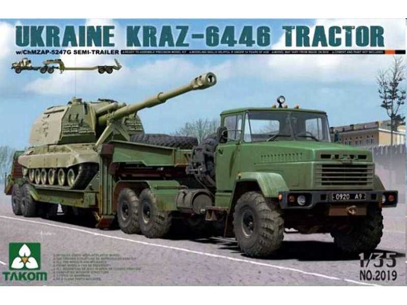 Ukraińska ciężarówka KraZ-6446 z lawetą ChMZAP-5247G - zdjęcie 1 Ukraińska ciężarówka KraZ-6446 z lawetą ChMZAP-5247G - zdjęcie 1