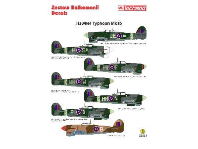 Kalkomania - Hawker Typhoon IB - zdjęcie 2