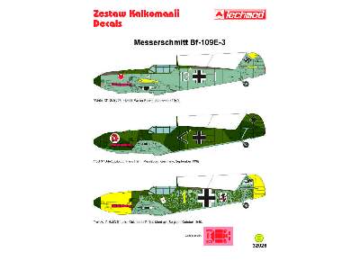 Kalkomania - Messerschmitt Bf 109E-3 - zdjęcie 2