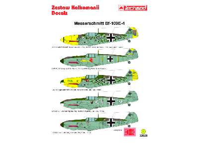 Kalkomania - Messerschmitt Bf 109E-4 - zdjęcie 2