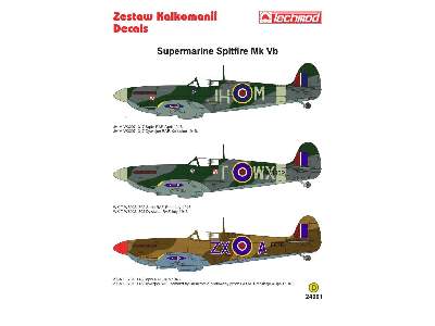 Kalkomania - Supermarine Spitfire Mk VB - zdjęcie 2