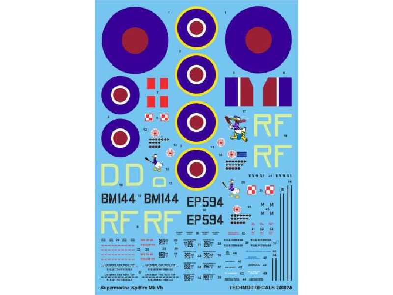 Kalkomania - Supermarine Spitfire Mk VB - zdjęcie 1