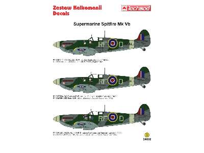 Kalkomania - Supermarine Spitfire Mk VB - zdjęcie 2