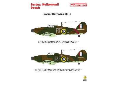 Kalkomania - Hawker Hurricane Mk I - zdjęcie 2