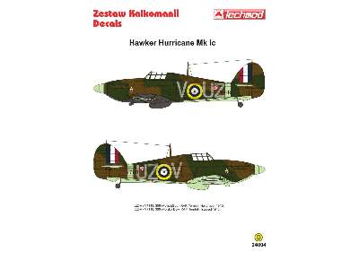 Kalkomania - Hawker Hurricane Mk I - zdjęcie 2